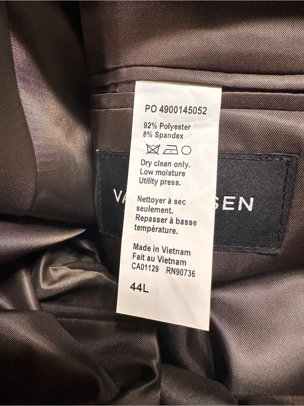 NWT Van Heusen Men's 44L Blazer Faux Suede Comfort Sport Coat Suit $200